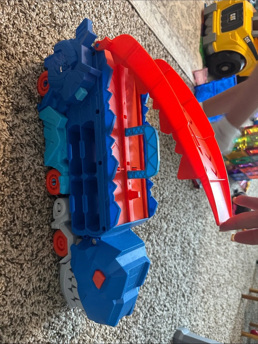 Kids dinosaur storage truck Playset for hot wheels